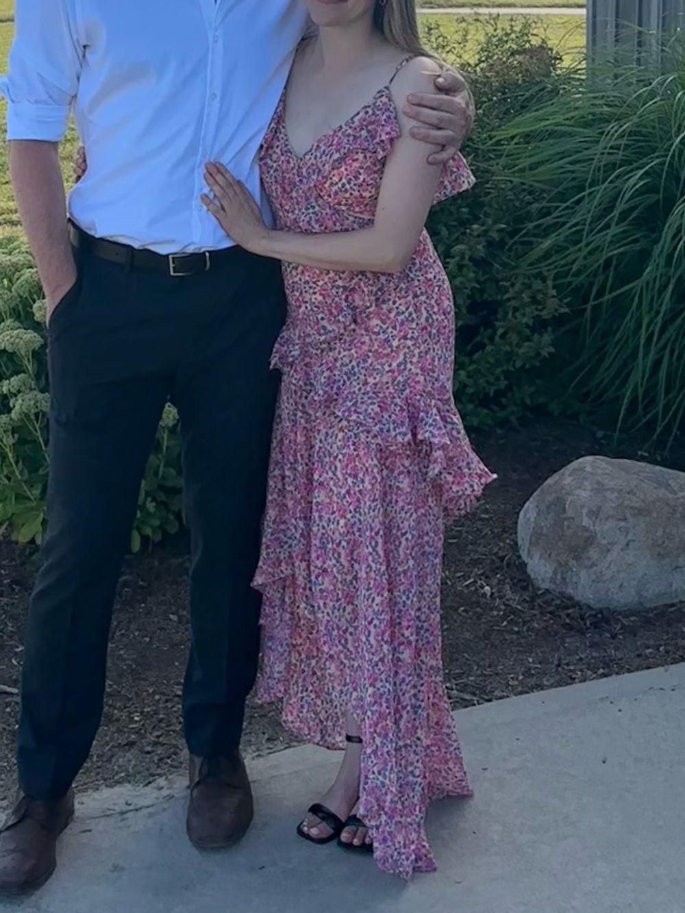 Astr Pink Floral Ruffle Maxi Dress - Picture 8 of 8